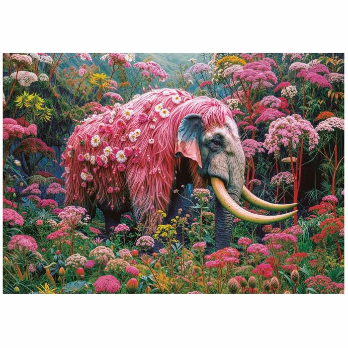 Puzzle Elefante Floral 1000 Piezas - Imagen 2