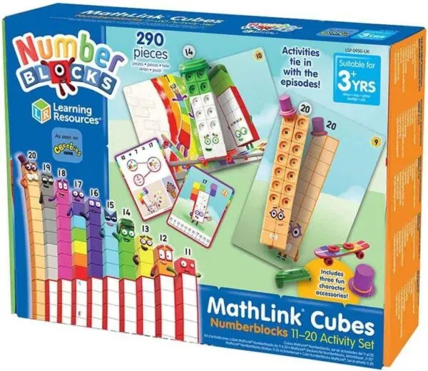 Mathlink Cubes Numberblocks 11-20 Activity Set