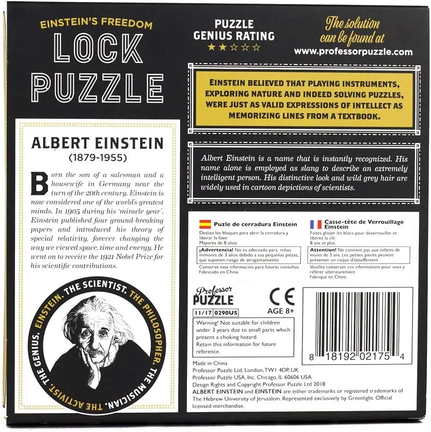 Rompecabezas - Puzzle Candado de Einstein - Imagen 3