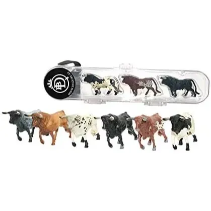 Tubo con Toros Bravos Minis (6 Unidades)