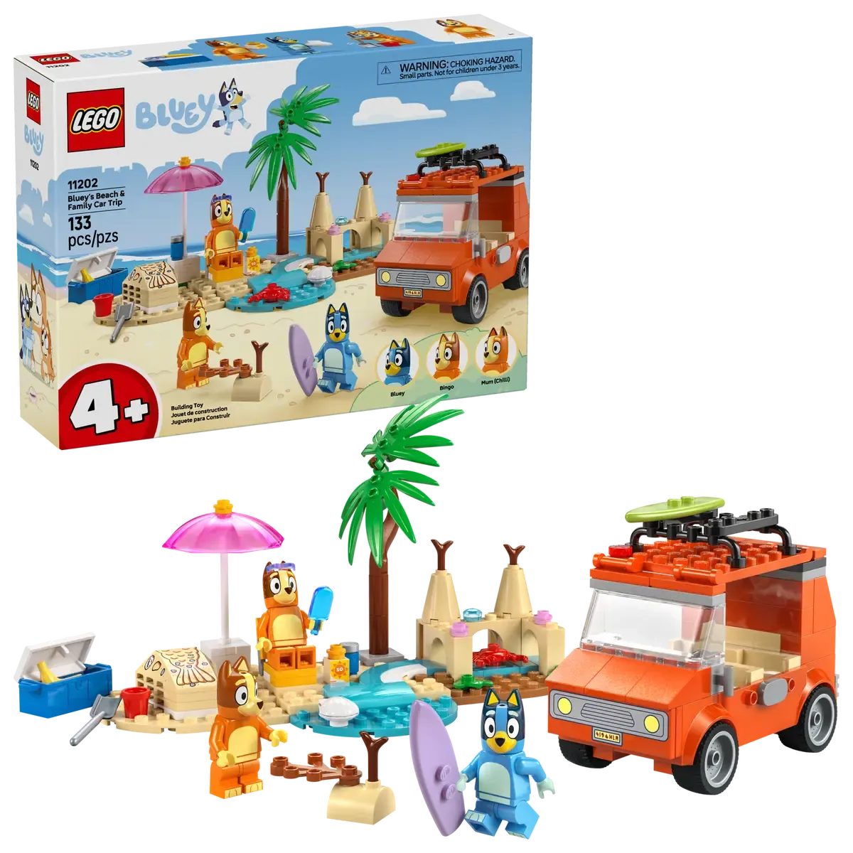 Excursión Familiar a la Playa de Bluey (Lego 11202)