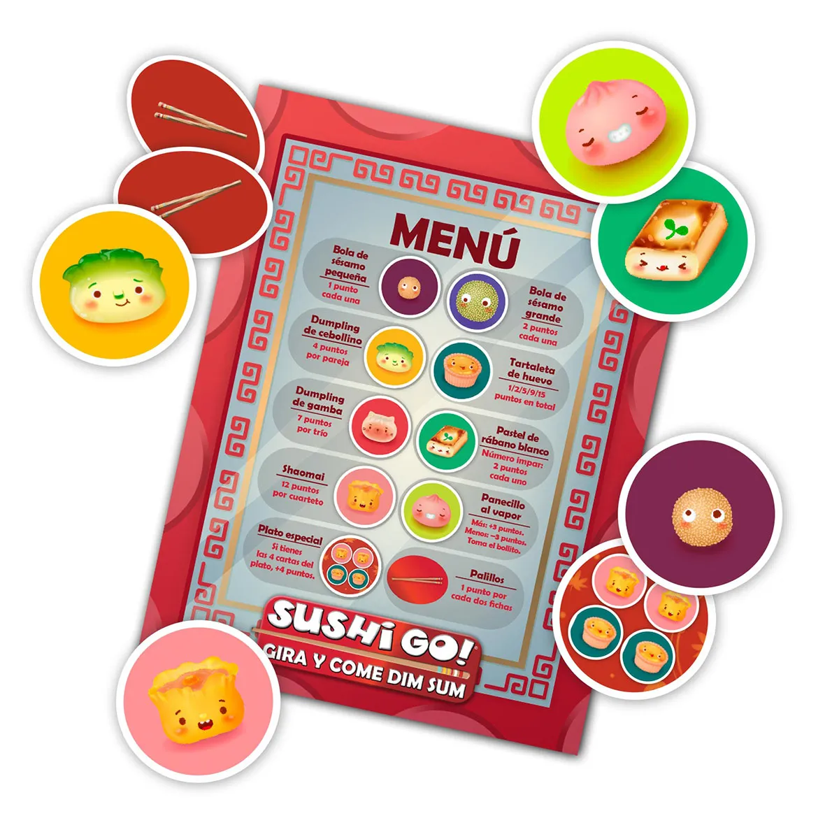Sushi Go Gira y Come Dim Sum - Imagen 2