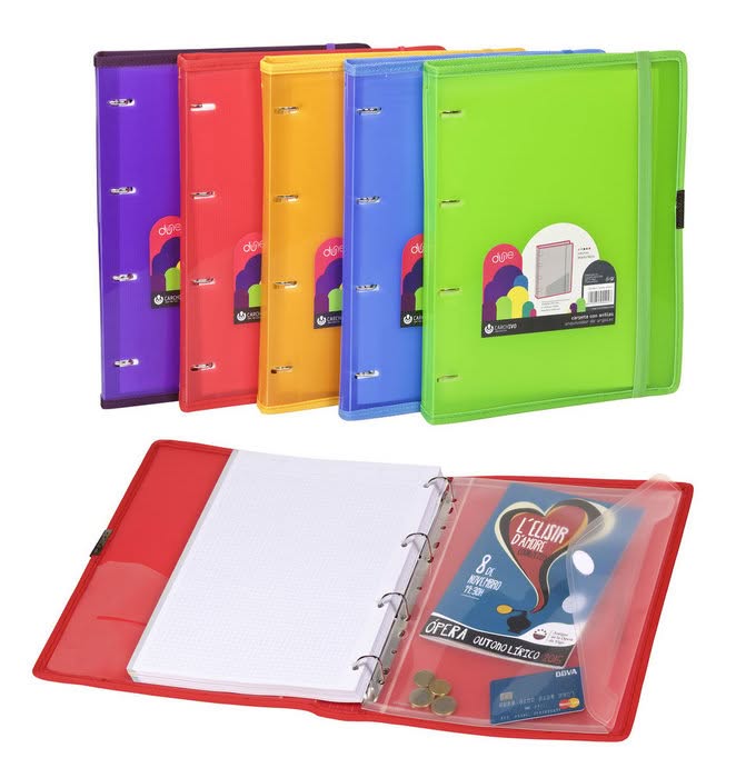 Carpeta Anillas Carpebloc Pp Dune A4 120h Goma Verde