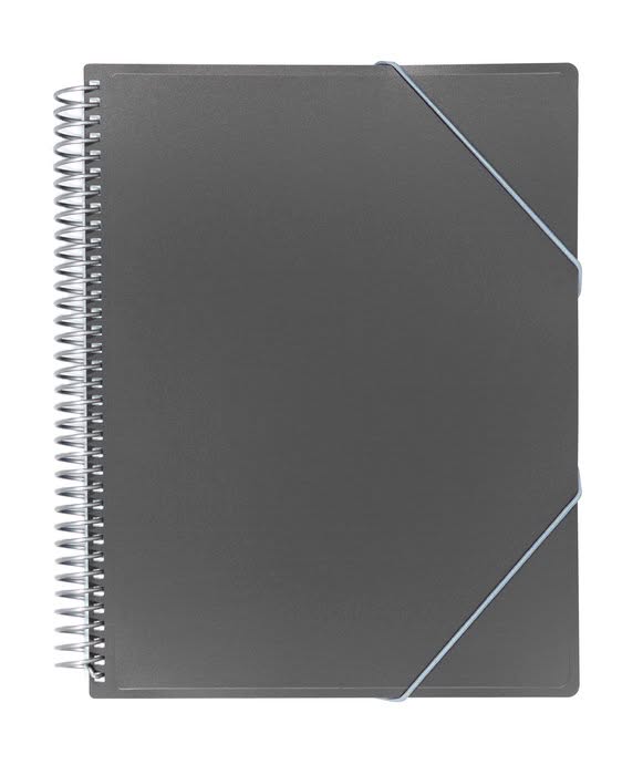 Carpeta 20 Fundas Archivex Metalizada Sobre Gris