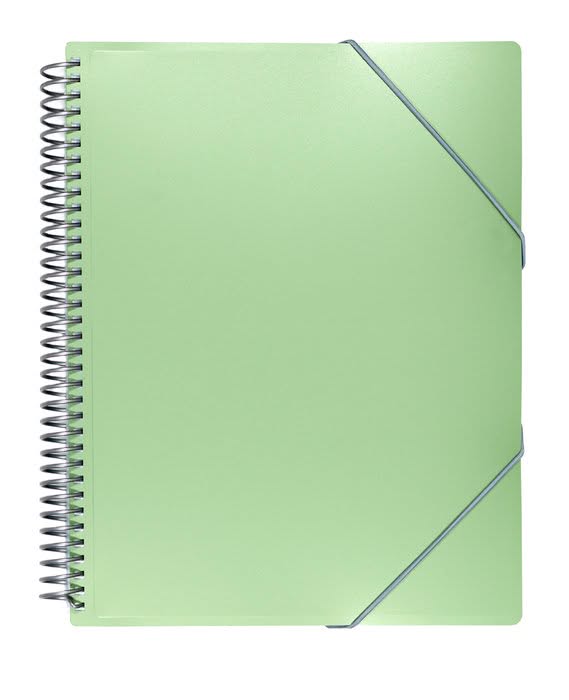 Carpeta 20 Fundas Archivex Metalizada Sobre Verde