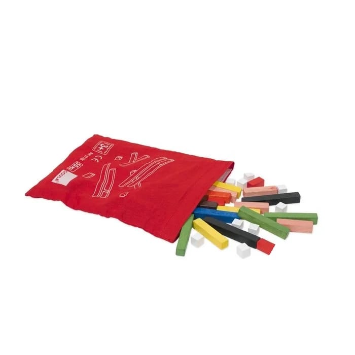 Juego de regletas 10x10 bolsa - Educateka, juegos de mesa, educativos y papelería