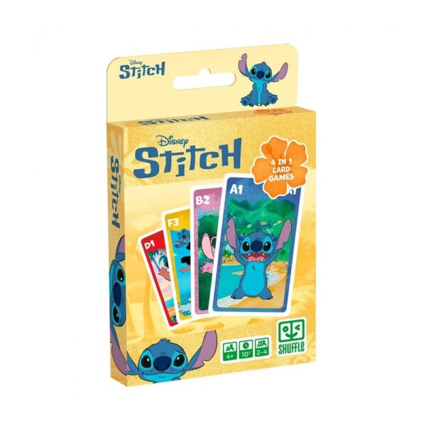 Baraja de cartas infantil Shuffle Stitch - Educateka, juegos de mesa, educativos y papelería