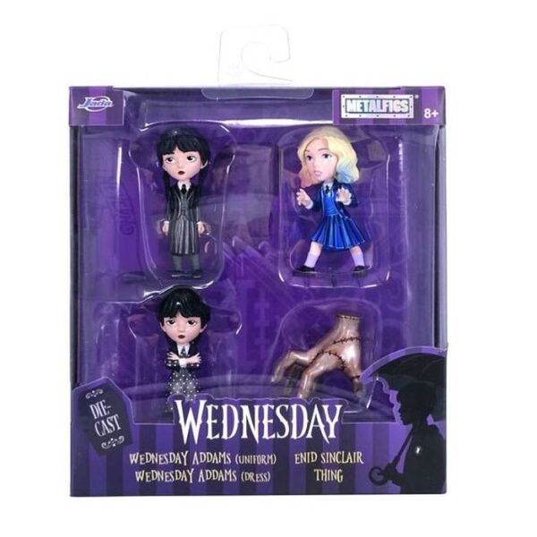 SET DE 4 FIGURAS METAL MIERCOLES 7 CM - Educateka, juegos de mesa, educativos y papelería
